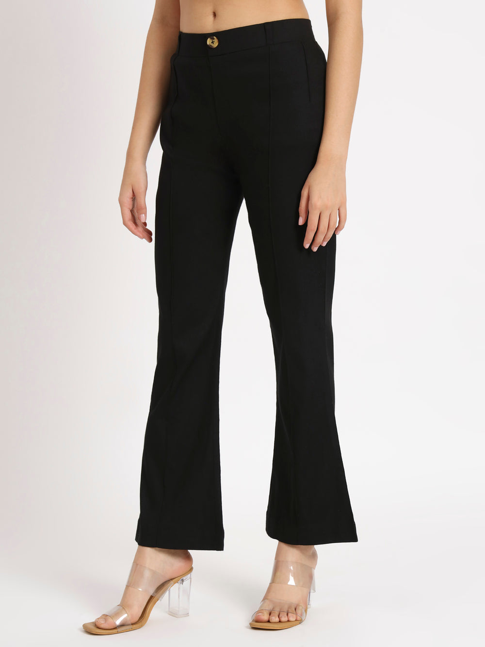 Black Bell Bottom Pants