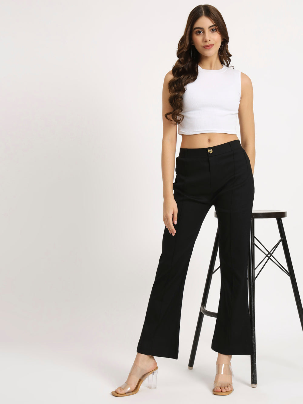 Black Bell Bottom Pants
