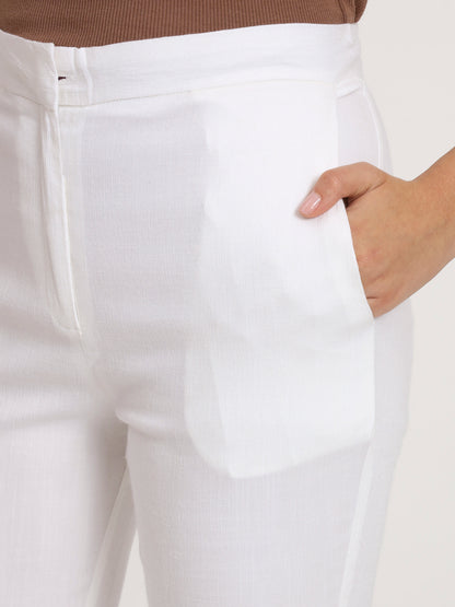 White Colour Lycra pants