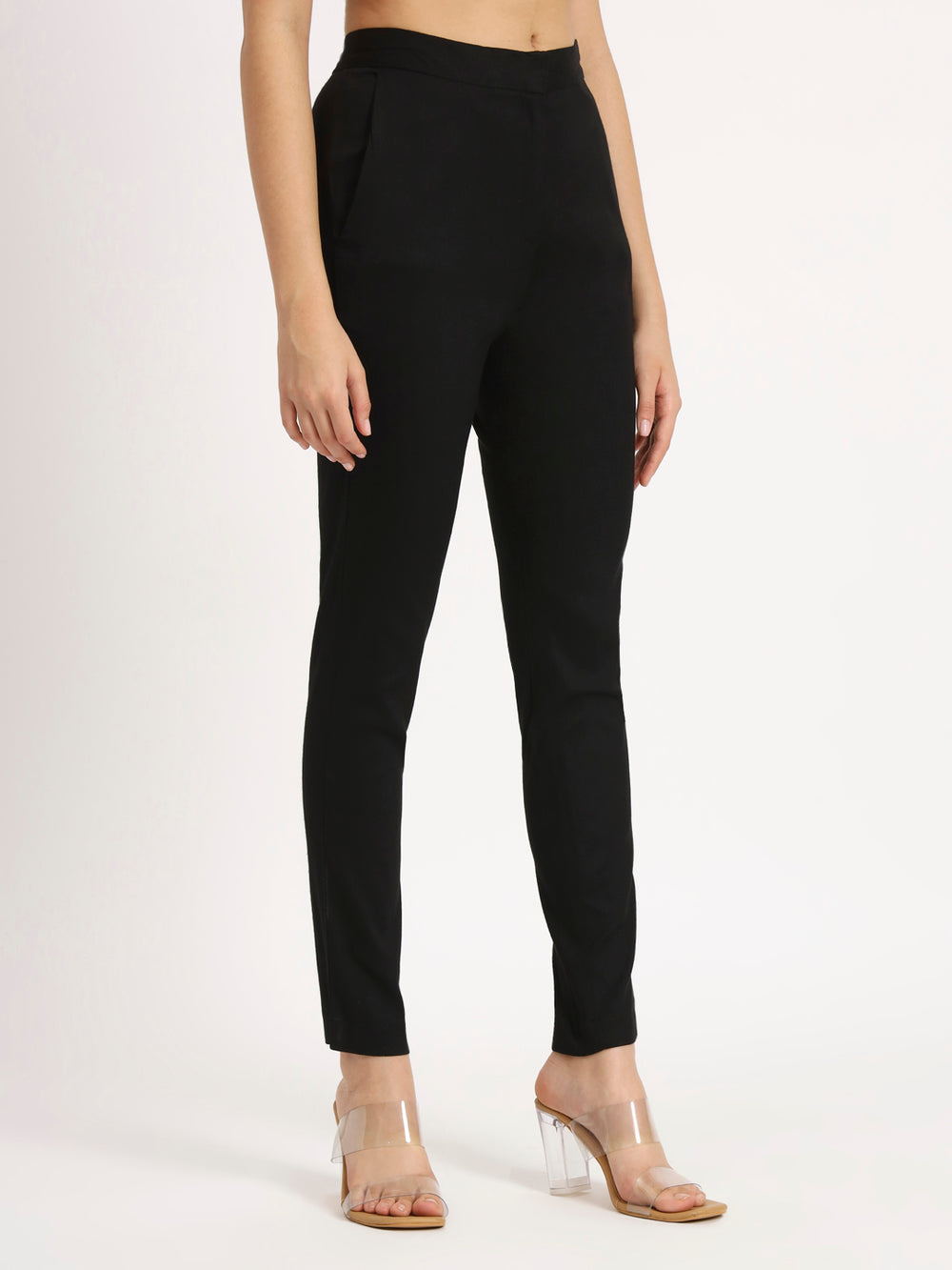 Black Colour Lycra Pants