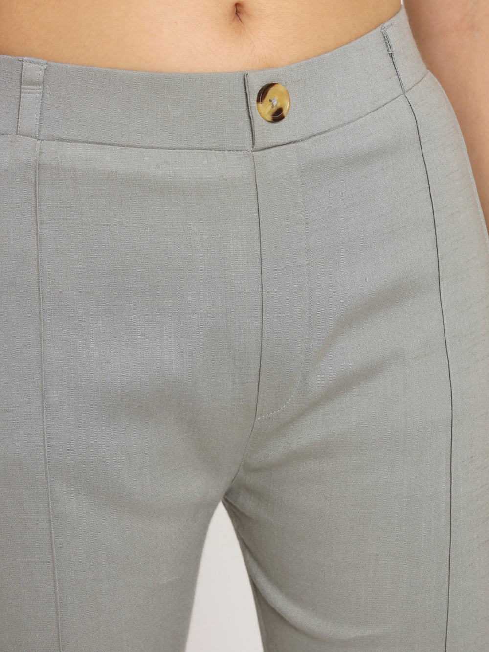 Ash Grey Bell Bottom Pants