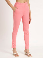 Blush Pink Colour Lycra Pants