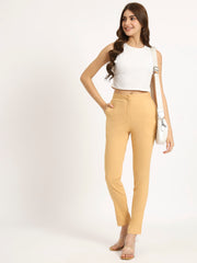 Beige Colour Lycra Pants