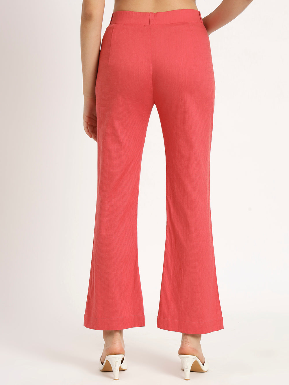 Valentine Red Bell Bottom Pants