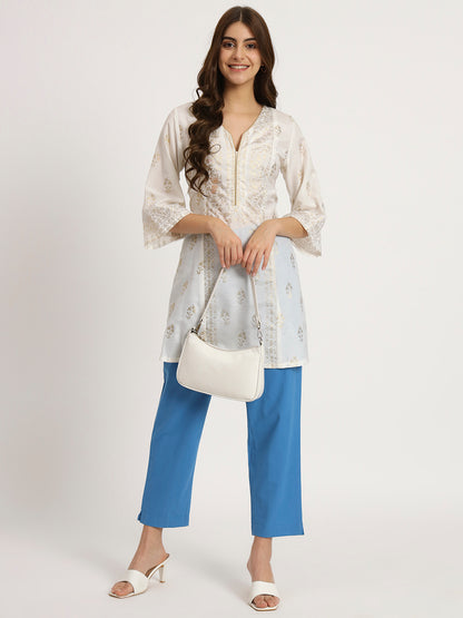 Tranquli Blue Cotton Pant