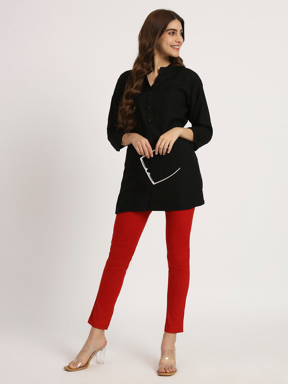 Lava Red Lycra Pants