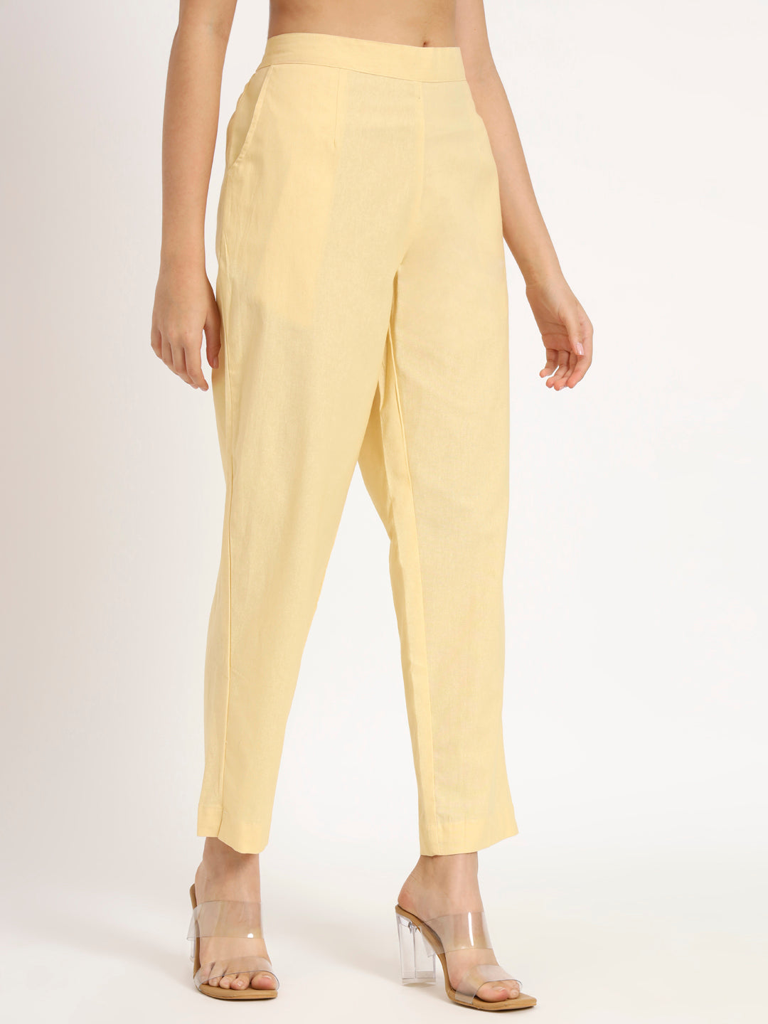 Beige Cotton Pant