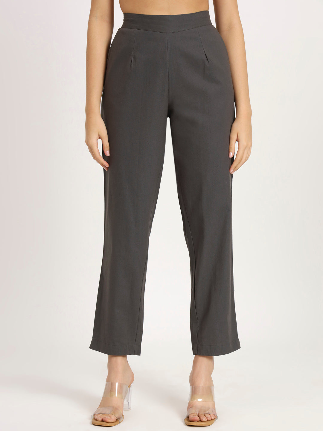 Dark Grey Cotton Pants