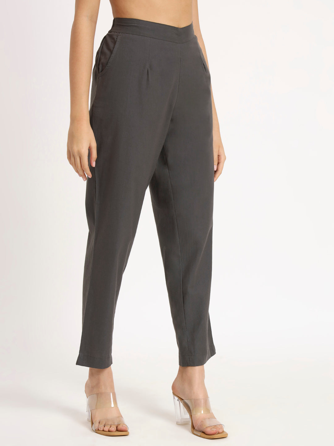 Dark Grey Cotton Pant