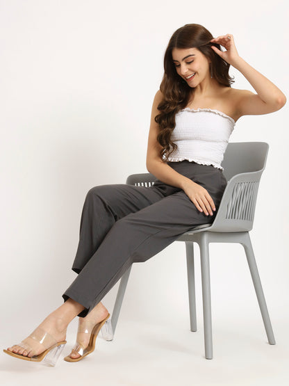 Dark Grey Cotton Pant