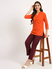 Wine Cotton Pant
