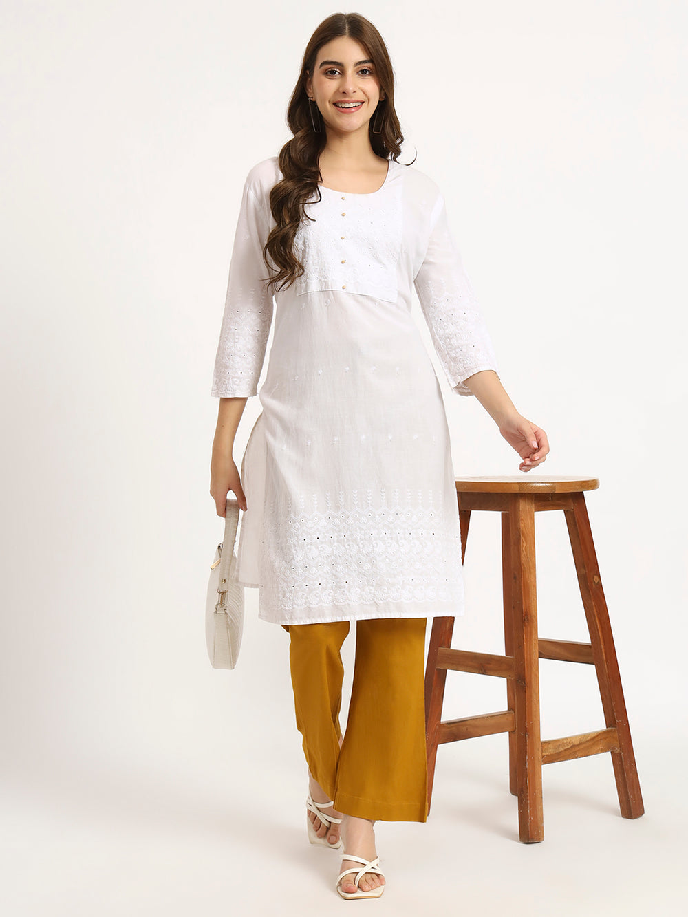 Mustard Bell Bottom Pants