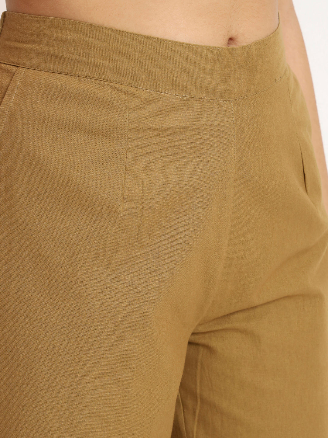 Coffee Brown Cotton Pant