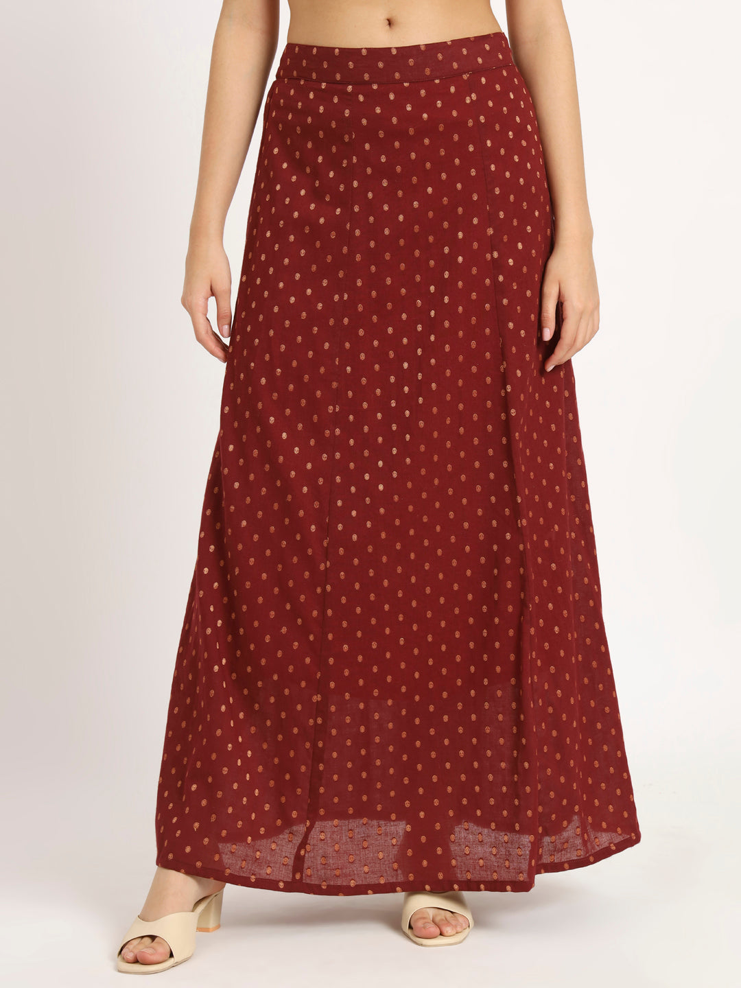 Cherry Red Long skirt set