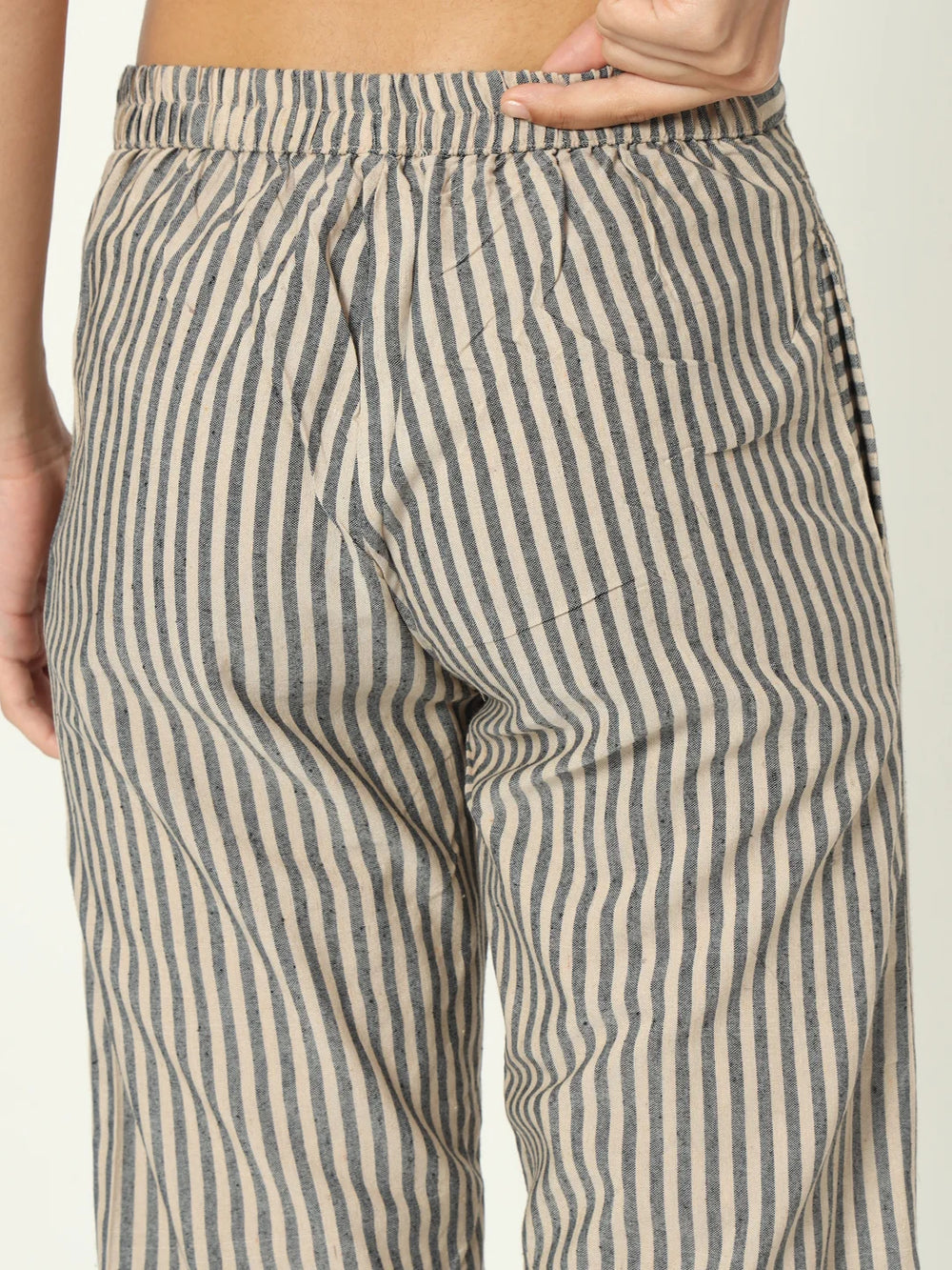 Charcoal Grey Linen Kurti Set