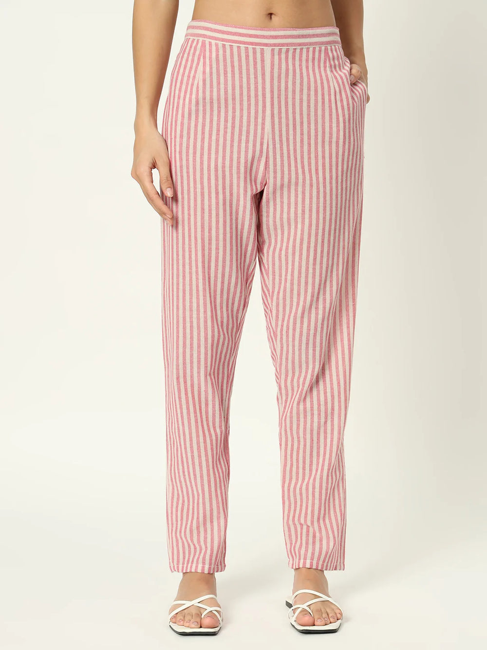 Rose Fog Linen Kurti Set