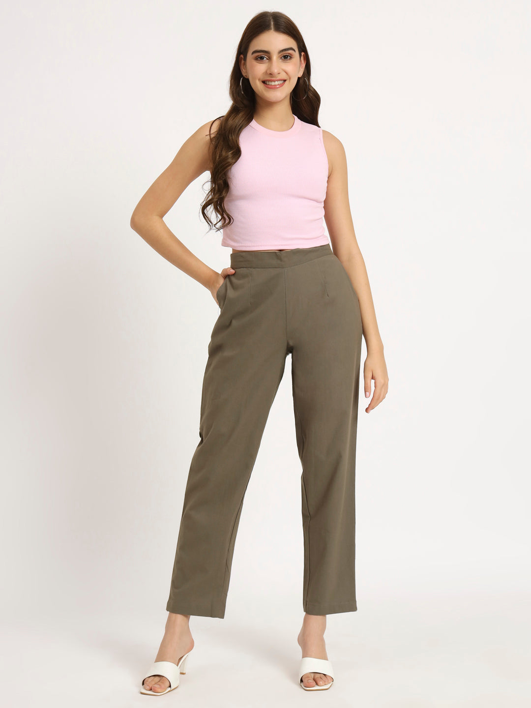 Ash Grey Cotton Pants