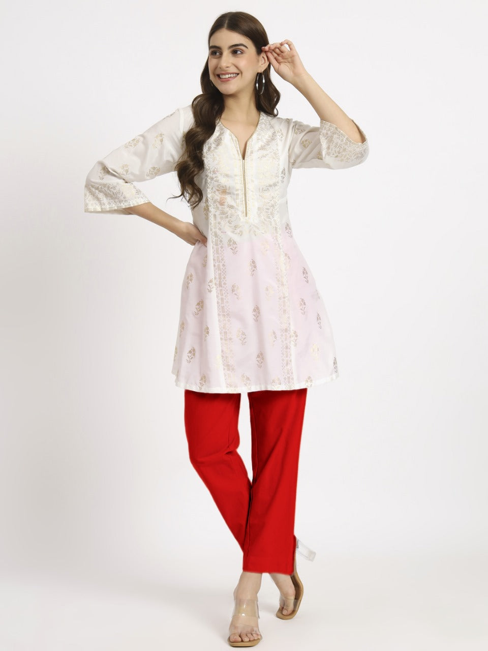 Red Cotton Pant