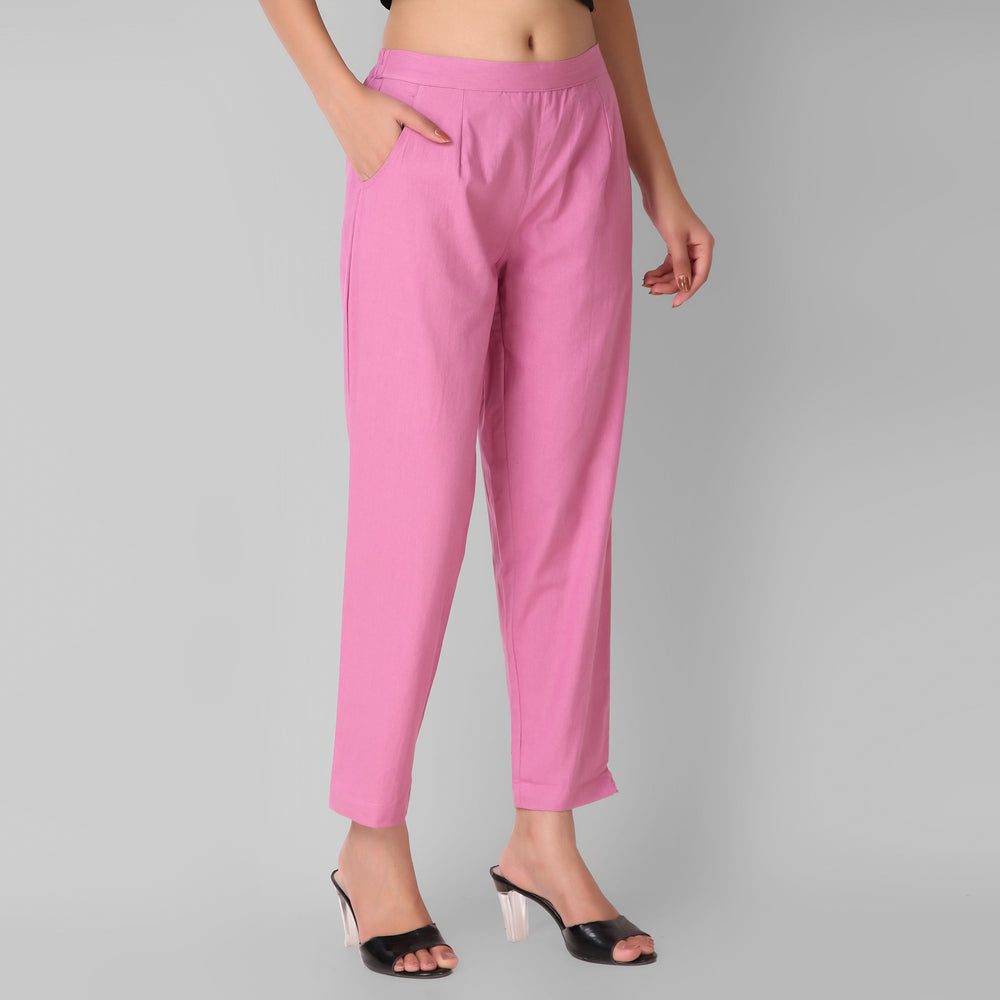 Rose Taupe Cotton Pant