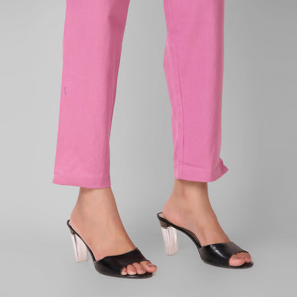 Rose Taupe Cotton Pant