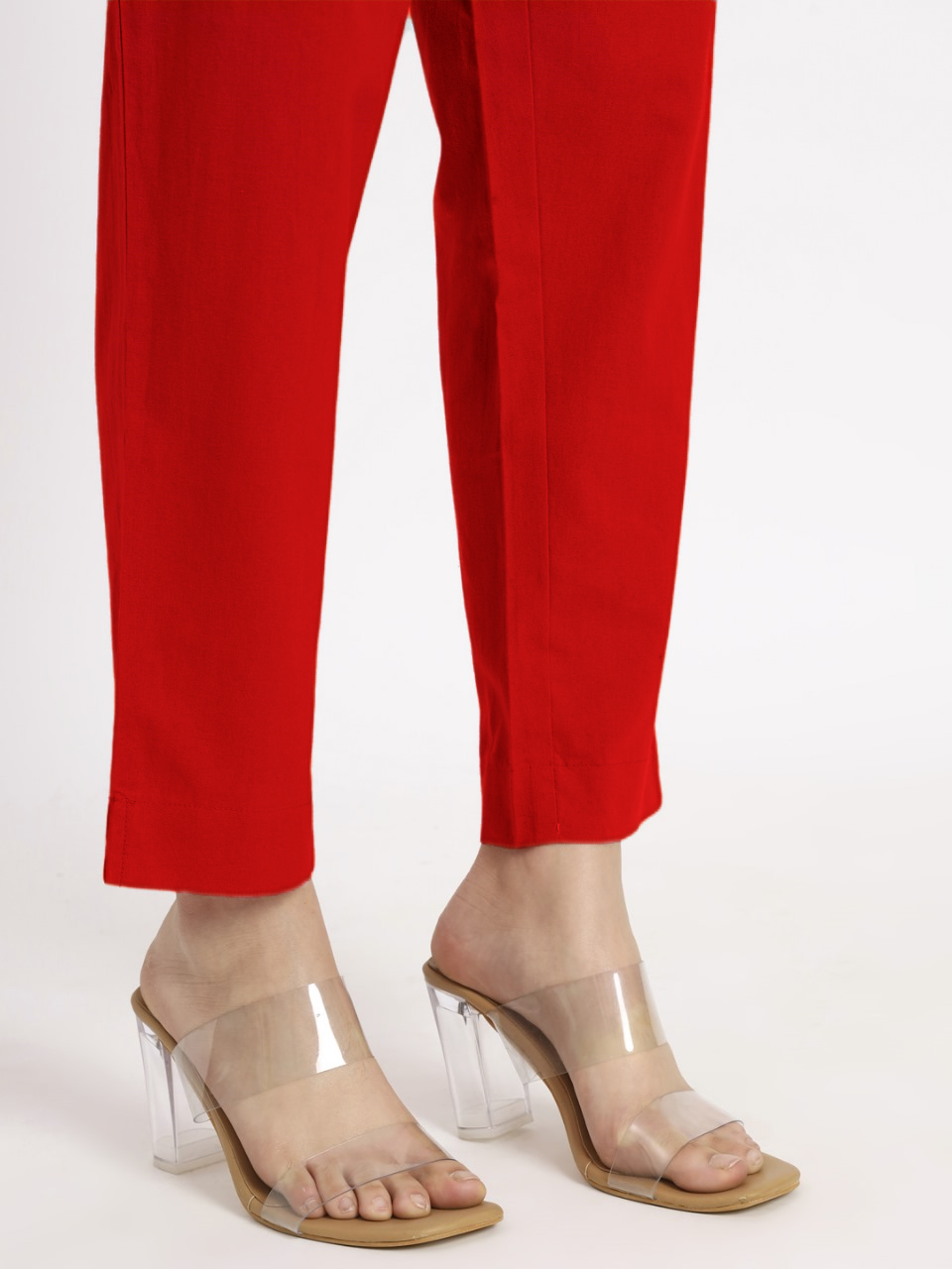 Red Cotton Pant