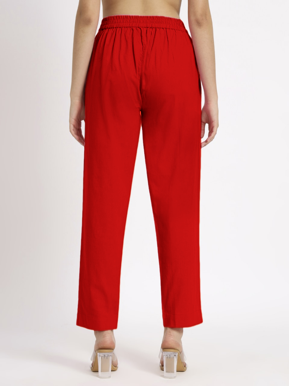 Red Cotton Pant