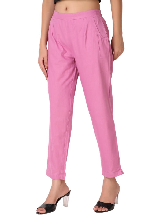 Rose Taupe Cotton Pant